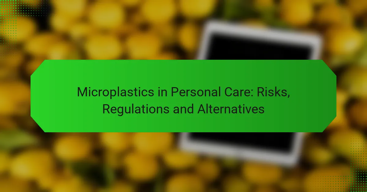 Microplastics in Personal Care: Risks, Regulations and Alternatives