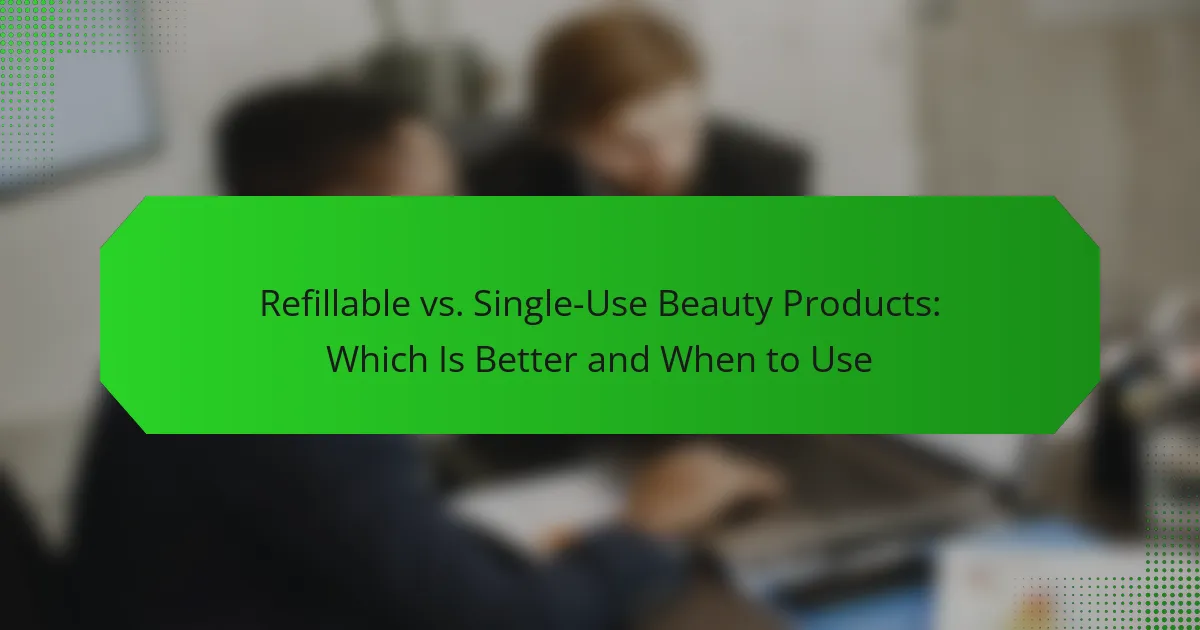 Refillable vs. Single-Use Beauty Products: Which Is Better and When to Use