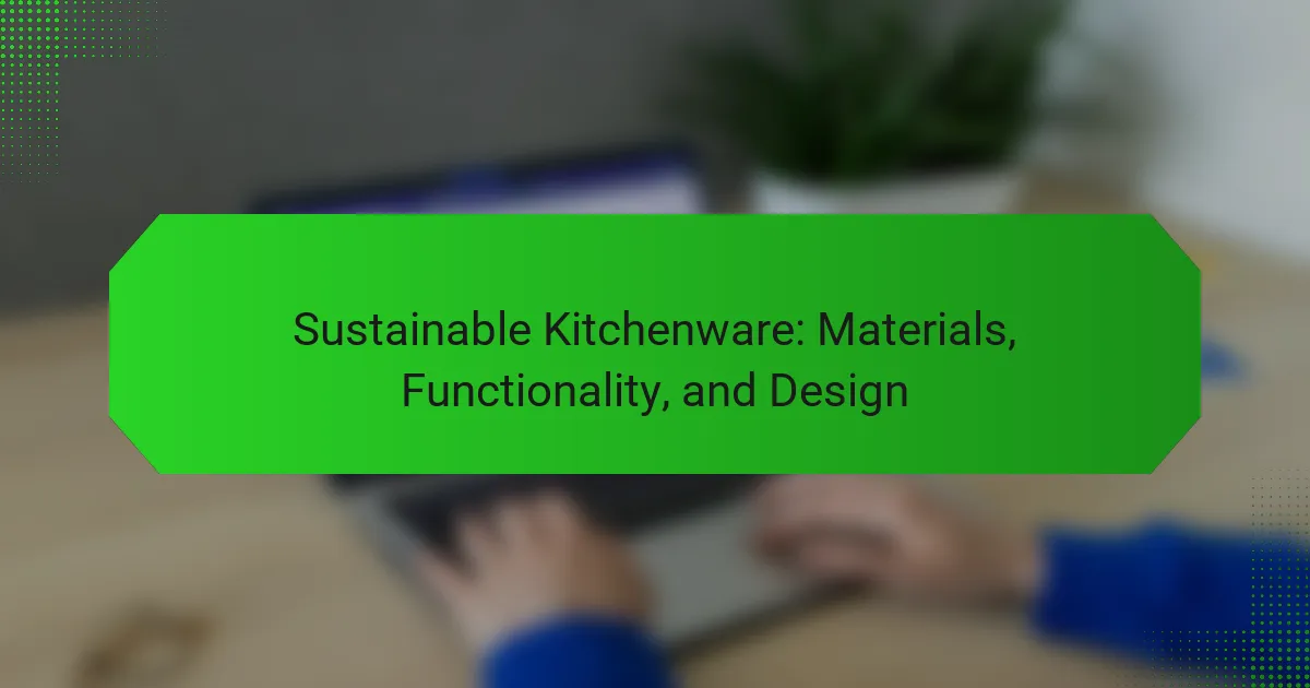 Sustainable Kitchenware: Materials, Functionality, and Design